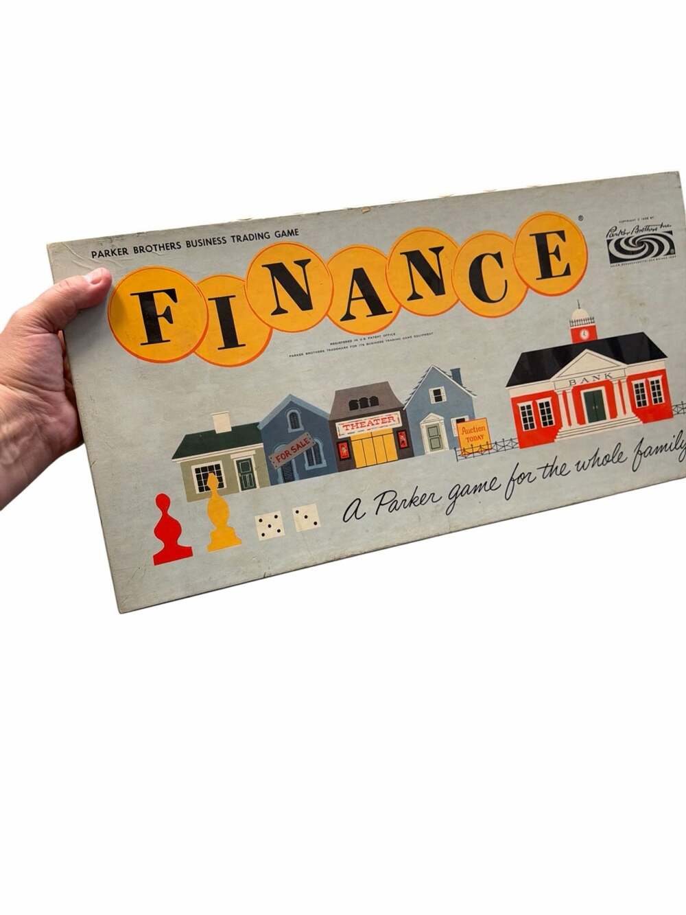 Vintage 1958 Parker Brothers Finance Business Trading Board Game